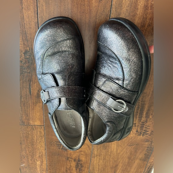 Alegria PG Lite Khloe Slip-On Black Metallic Nursing/Work Shoes Size 40 (8.5) - Picture 4 of 12